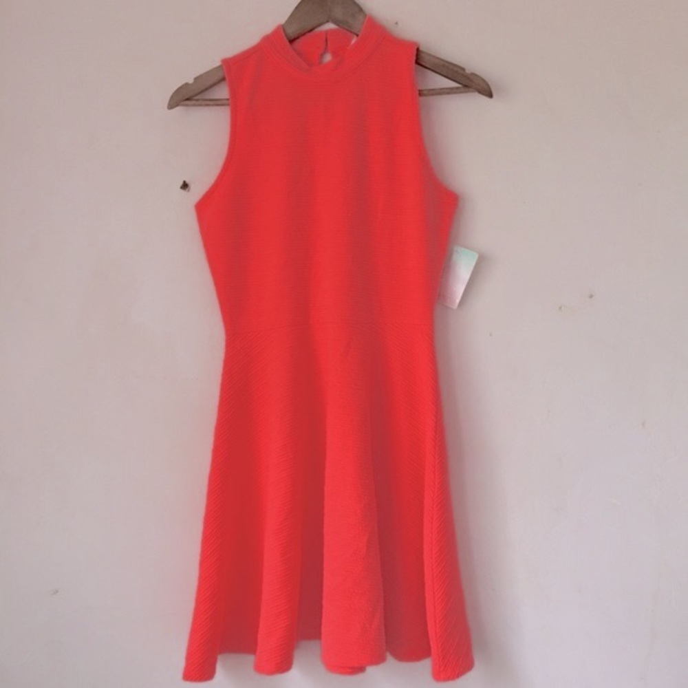 Dreee Neon Orange Dress Sz M